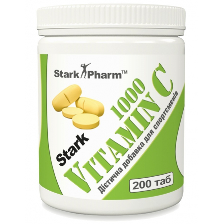 Stark Vitamin C 500 мг 200 таб. (аскорбінова кислота, вітамін С) Stark Pharm