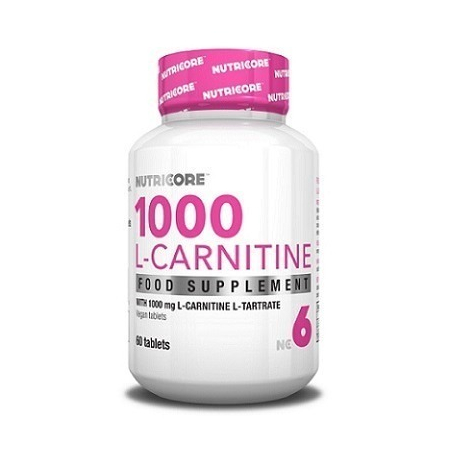 L-Carnitine 1000 Nutricore 60 tabs.