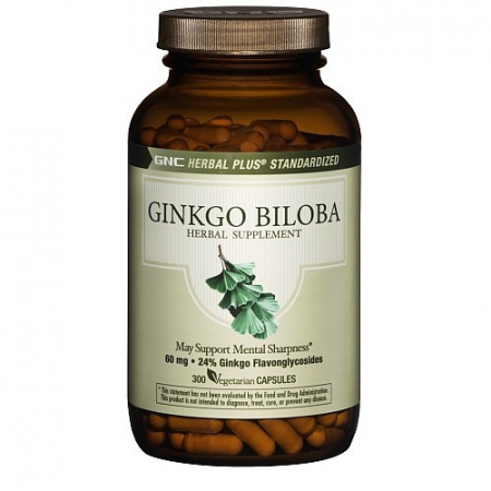 Гінкго білоба GNC - Ginkgo Biloba 60 мг (100 капсул)
