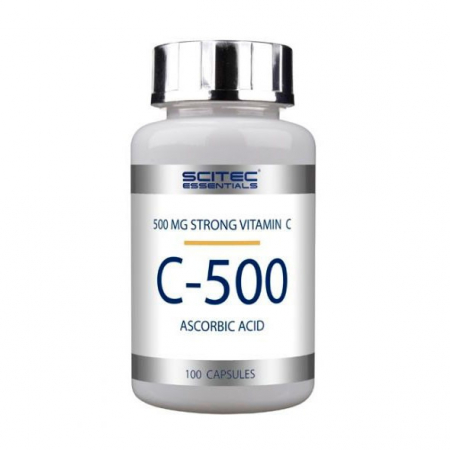 Вітаміни Scitec Nutrition - Vitamin C-500 (100 капсул)