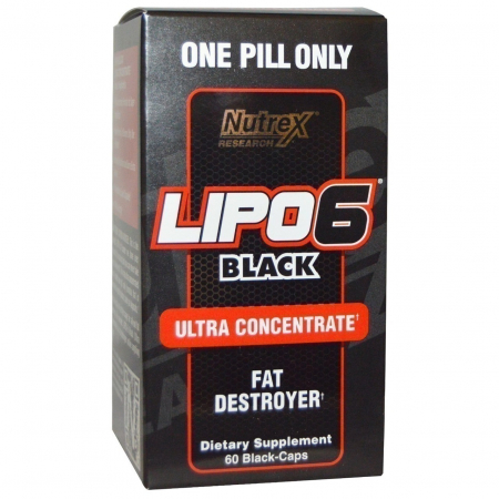 Lipo-6 Black Ultra Concentrate Nutrex Research 60 black-caps.