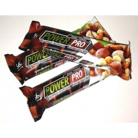 Протеиновый батончик Power Pro - 36% Nutella (60 грамм) орех
