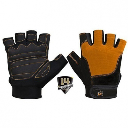 Superior 14 orange-black leather gloves
