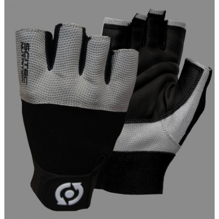 Leather gloves Scitec Nutrition - Gray Style