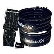 Biotech пояс кожаный атлетический Powerlifting Belt Austin 3 (М-XXXL)