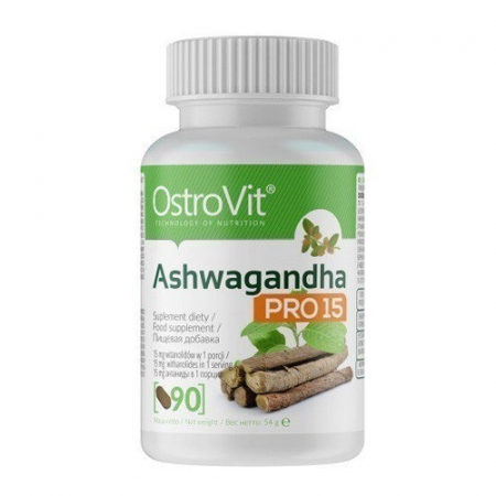 Вітаміни та мінерали OstroVit - Ashwagandha PRO 15 (90 таблеток) (ашвагандха)