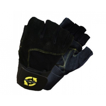 Gloves Yellow Leather Style Scitec Nutrition