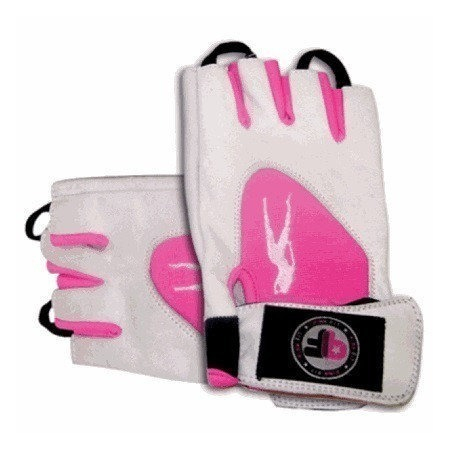 Biotech USA Lady 1 Gloves Leather White-Pink leather gloves