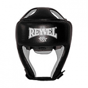 Тренировочный шлем Reyvel черный (кожа)