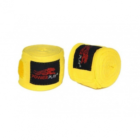 Boxing bandages PowerPlay - PP 3046 (4 m) yellow