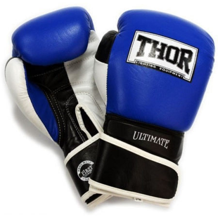 Boxing gloves Thor - Ultimate 551/03 B/B/W (10 oz) (leather)