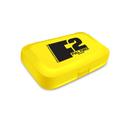 Таблетница F2 Full Force - Pill box желтая
