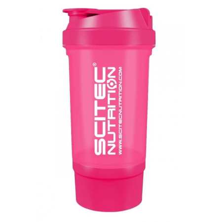 Shaker Scitec Nutrition Treveller +1 container 500 ml pink