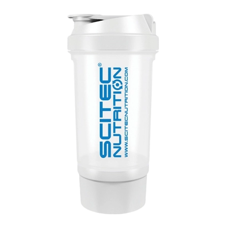 Shaker Scitec Nutrition Treveller +1 container 500 ml white