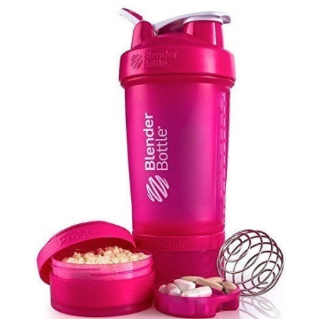 Шейкер BlenderBottle ProStak розовый 22 oz / 650 мл