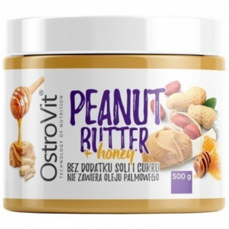 Арахисовая паста OstroVit - Peanut Butter + honey (500 г)