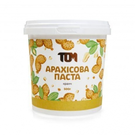 Арахисовая паста ТОМ - Кранч (500 гр)
