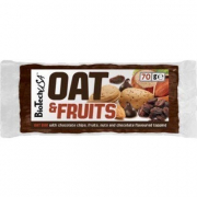 Батончик BioTech - Oat & Fruits (70 г) изюм и арахис с шоколадной глазурью