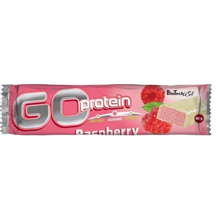 Protein bar BioTech - Go Protein bar (80 grams) raspberry