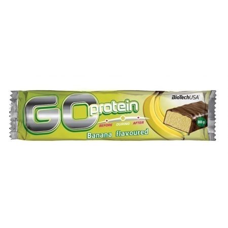 Батончик протеїновий BioTech - Go Protein bar (80 грам) банан