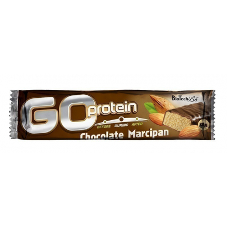 Батончик протеиновый BioTech - Go Protein bar (80 грамм) шоколад-марципан