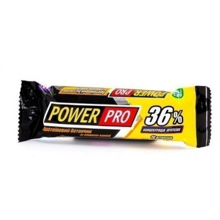 Protein bar Power Pro - 36% protein concentrate 10 vitamins (60 gr) vanilla