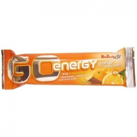 Батончик BioTech - Go Energy (40 грам) апельсин-шоколад