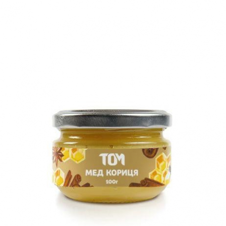 Мед натуральний ТОМ - Кориця (100 грам)