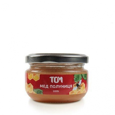 Мед натуральний ТОМ - Полуниця (200 грам)