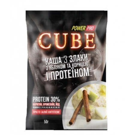 Каша Power Pro - Cube (50 гр) злаки с яблоком и корицей