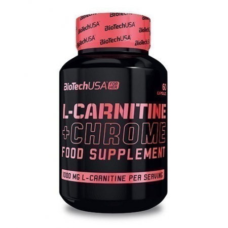 BioTech Fat Burner - L-Carnitine + Chrome FOR HER (60 capsules)
