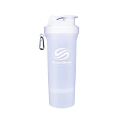Шейкер SmartShake Slim Neon 400 ml білий/білий