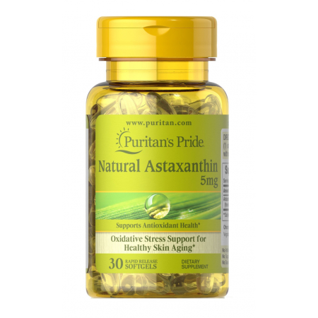 Antioxidant Puritan`s Pride - Natural Astaxanthin 5 mg (30 capsules