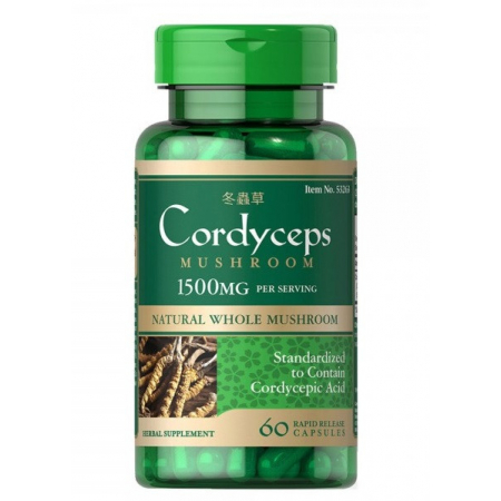 Cordyceps Puritan`s Pride - Cordyceps 750 mg (60 capsules)
