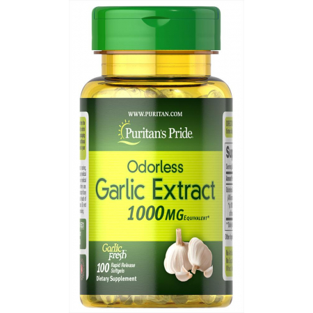 Антиоксидант Puritan`s Pride - Garlic Extract 1000 мг (100 капсул)