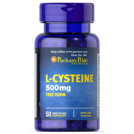 Цистеин Puritan's Pride - L-Cysteine 500 мг (50 капсул)