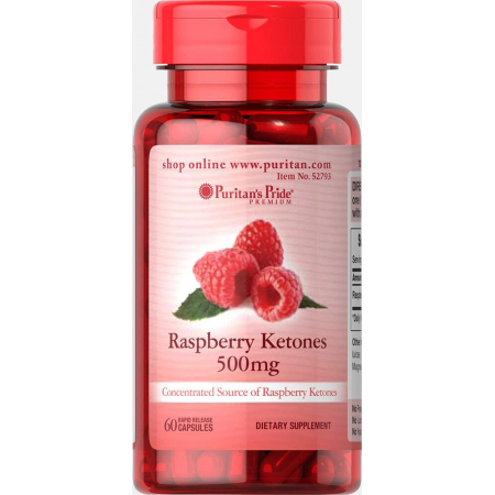Зниження ваги Puritan's Pride - Raspberry Ketones 500 мг (60 капсул)