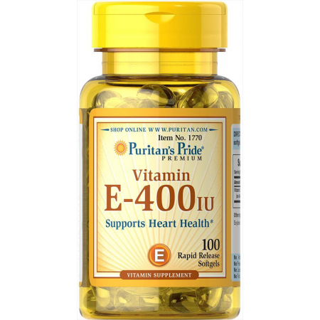 Вітамін Puritan's Pride - Vitamin E 180 мг (400 IU) (100 капсул)