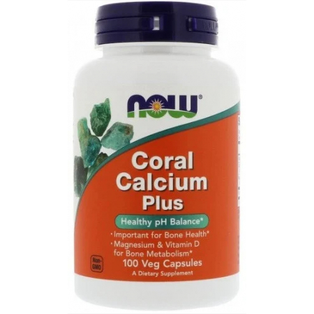 Now Foods Vitamins - Coral Calcium Plus (100 capsules)