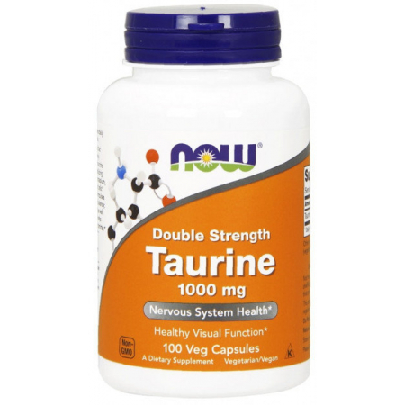 Taurine Now Foods - Taurine 1000 mg Double Strength (100 capsules)