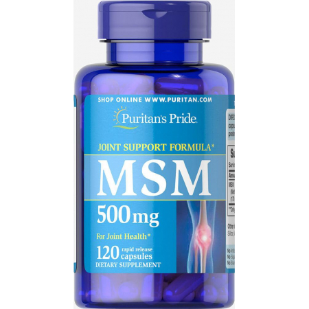 Для суглобів та зв'язок Puritan's Pride - MSM 500 мг (120 капсул)