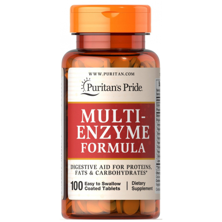 Комплекс ензимів Puritan's Pride - Multi-Enzyme Formula (100 таблеток)