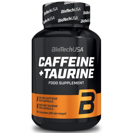Кофеїн BioTech - Caffeine + Taurine (60 капсул)
