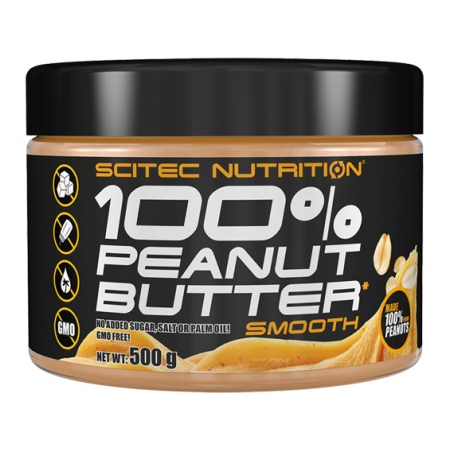 Арахисовая паста Scitec Nutrition - 100% Peanut Butter (500 грамм)