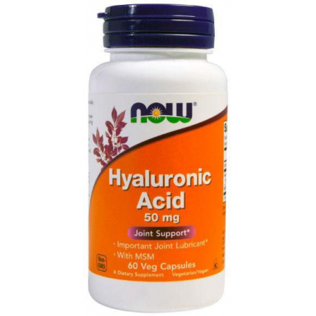 Гіалуронова кислота Now Foods - Hyaluronic Acid 50 мг (60 капсул)