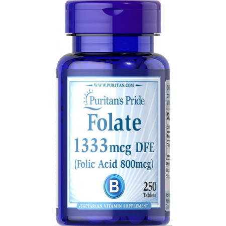 Вітаміни Puritan's Pride - Folate 1333 мкг DFE (250 таблеток)