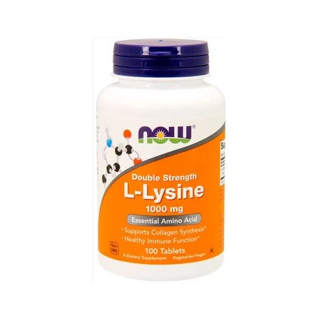 Лізин Now Foods - L-Lysine 1000 мг (100 таблеток)
