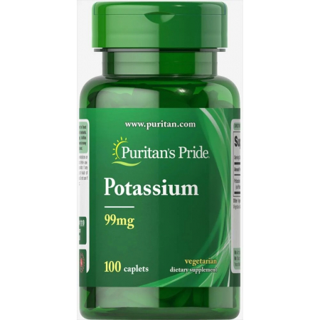 Вітаміни та мінерали Puritan's Pride - Potassium 99 мг (100 капсул)
