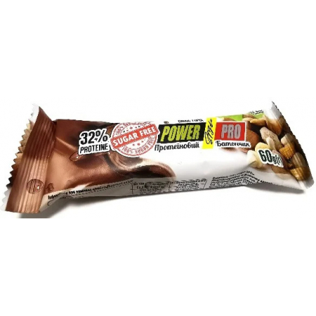 Protein bar Power Pro - 32% Protein Sugar Free (60 grams) walnut