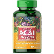 Мощный антиоксидант Puritan's Pride - Triple Strength Acai 3000 мг (120 капсул)